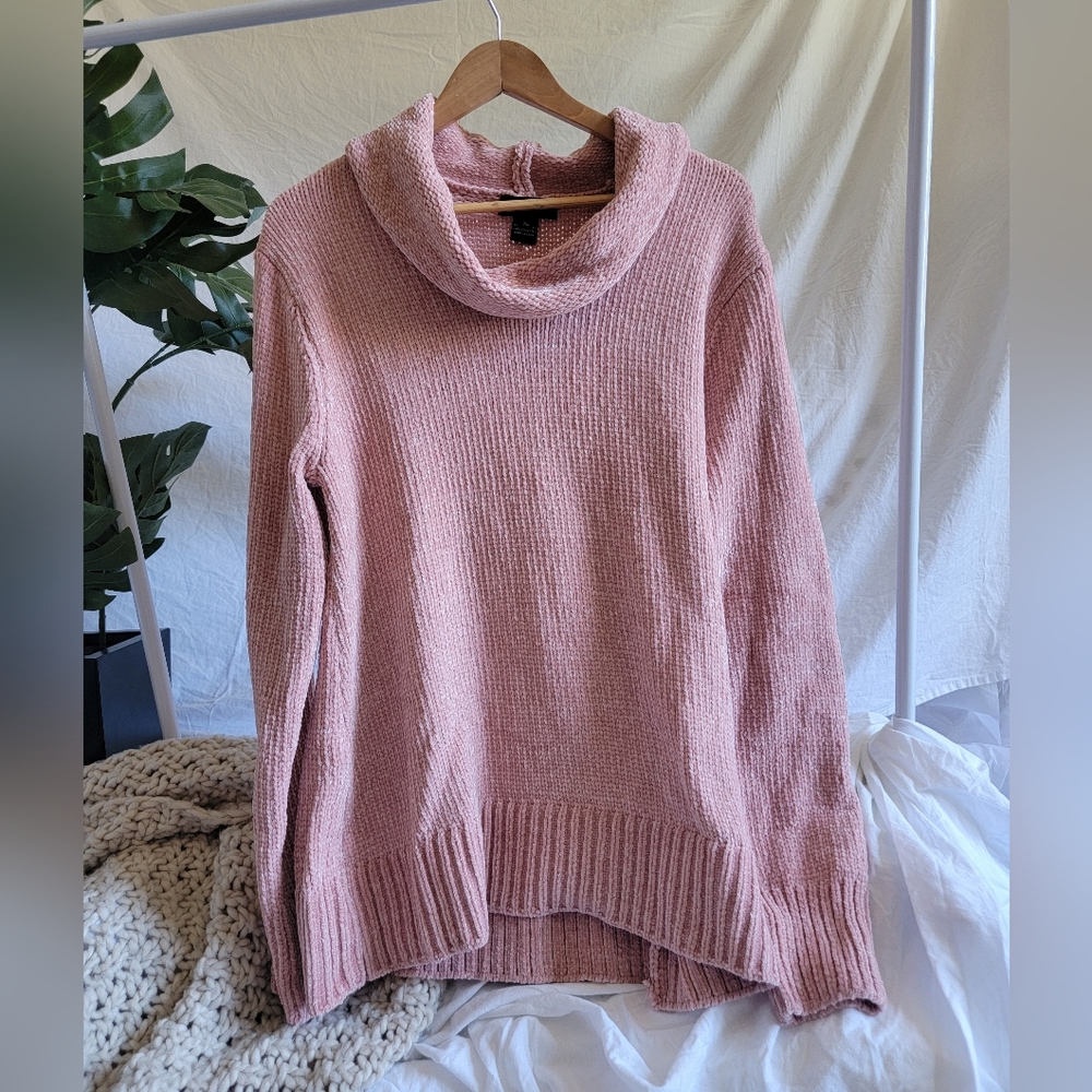 Karen Kane Chenille Cowl Neck Sweater